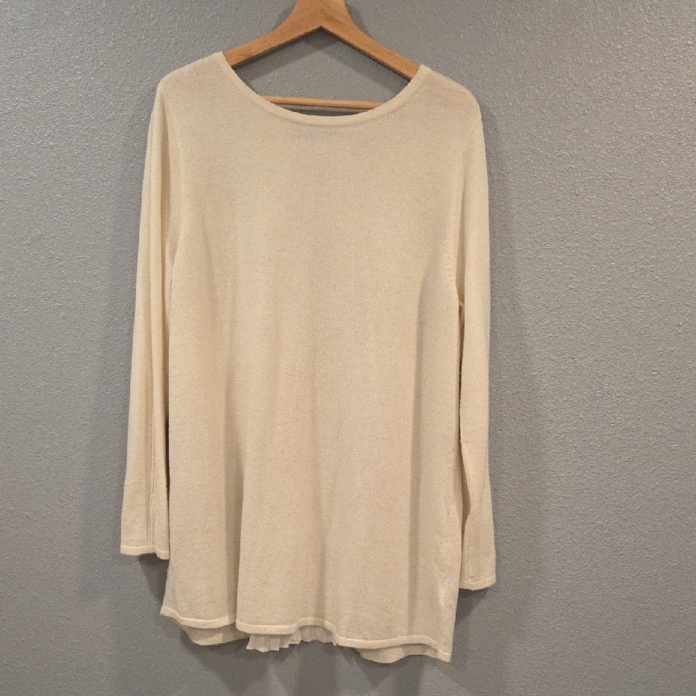 Soft Surroundings Ivory Knit Top